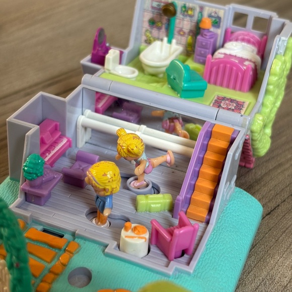 Vintage Polly Pocket rare dance studio complete set 1995 - Picture 8 of 12